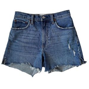 Abercrombie and Fitch Jean Shorts High Rise Four Inch Curve Love Size 4